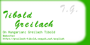 tibold greilach business card